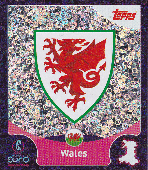 Wales - Topps Frauen EM 2025 - Vereinslogo Violett - Nr. 20