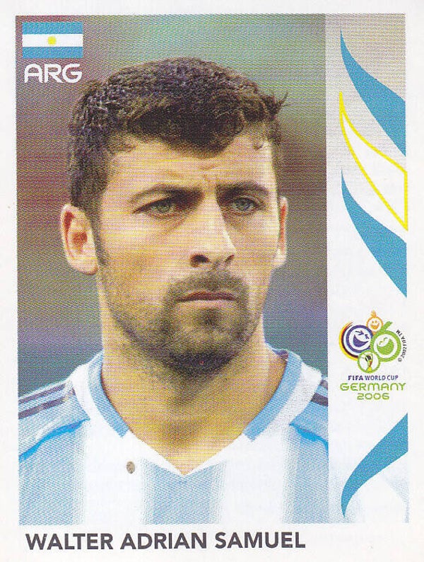 Walter Adrian Samuel - Argentinien - Panini WM 2006 - Basis Bild - Nr. 175