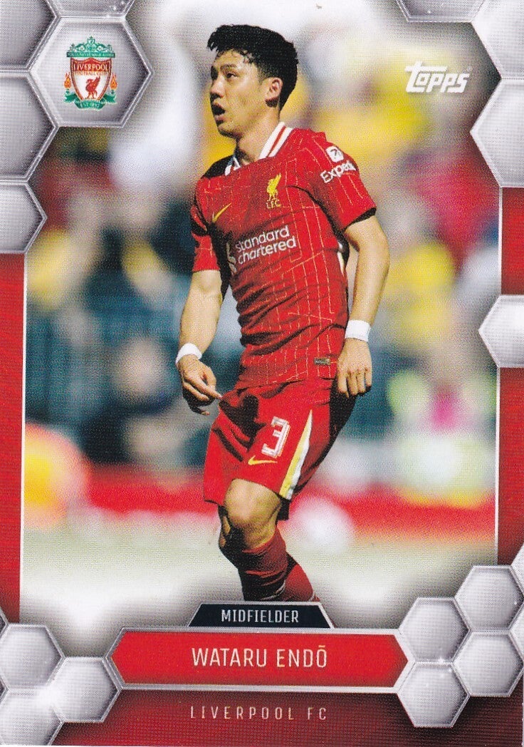 Wataru Endo - FC Liverpool - Topps Fan Set 2024 - Basis Karte - Nr. 9