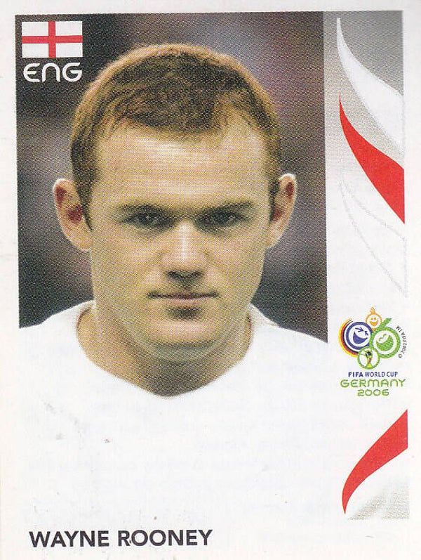 Wayne Rooney / England / Panini WM 2006 / Basis Bild / Nr. 111
