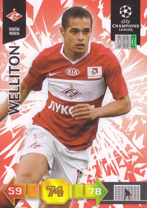 Welliton / Spartak Moskau / Panini Champions League 2010 / Basis Karte / Nr. 321