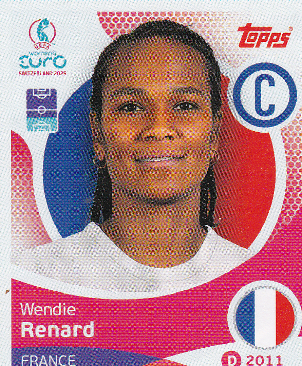 Wendie Renard - Frankreich - Topps Frauen EM 2025 - Captain - Nr. 238