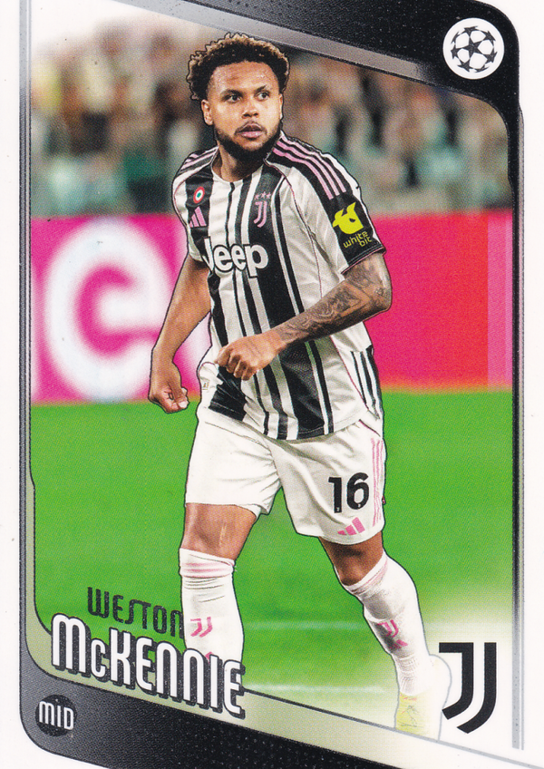 Weston McKennie - Juventus Turin - Topps Champions League 2025 - Uefa Clubwettbewerb - Nr.15