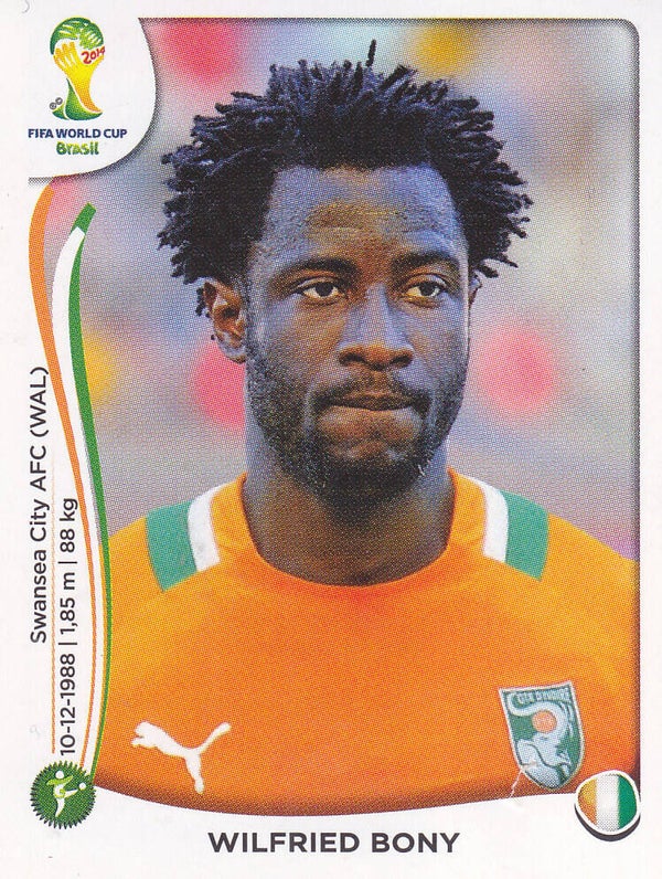 Wilfried Bony - Elfenbeinküste - Panini WM 2014 - Basis Bild - Nr.238