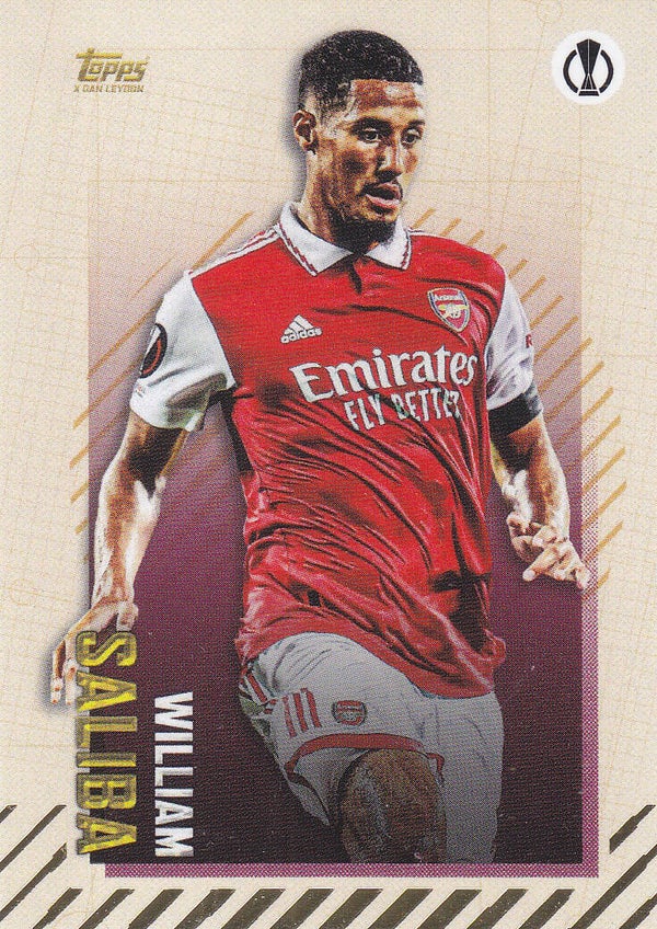 William Saliba / Arsenal London / Topps Gold 2022 / Current Stars / Nr.99