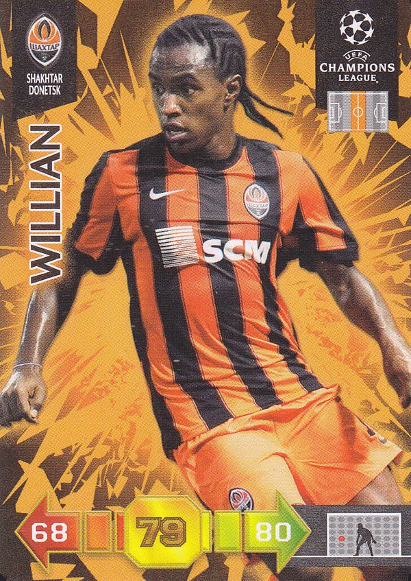Willian / FC Shakhtar Donetsk / Panini Champions League 2010 / Basis Karte / Nr. 305