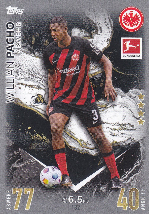 Willian Pacho Eintracht Frankfurt Basis Karte Nr.132