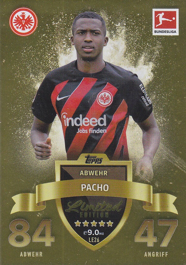 Willian Pacho / Eintracht Frankfurt / Topps Match Attax Extra 2023 / limited Edition / Nr. LE26