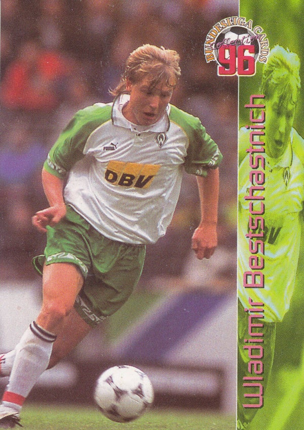 Wladimir Bestschastnich / SV Werder Bremen / Panini 1996 / Basis Karte / Nr.38