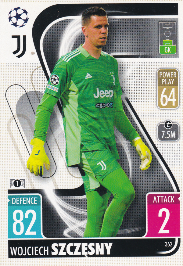 Wojciech Szczesny - Juventus Turin - Topps Champions League 2021 - Basis Karte - Nr.362