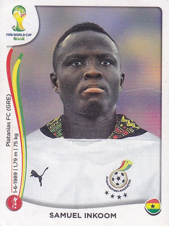 Samuel Inkoom - Ghana - Panini WM 2014 - Basis Bild - Nr. 529