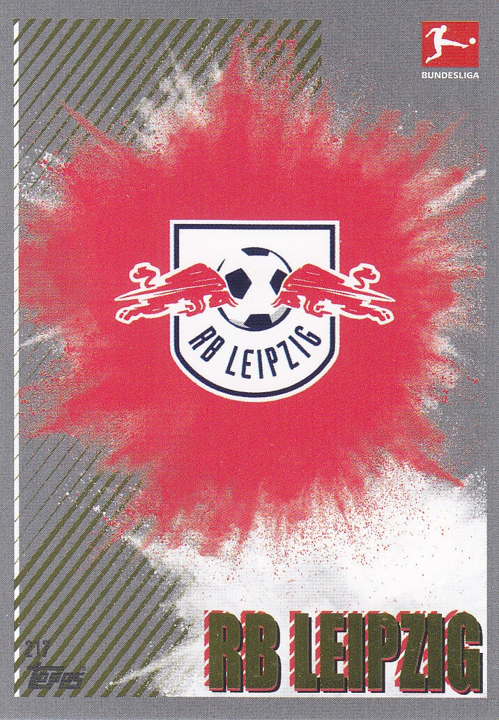 RB Leipzig / Topps Match Attax 2023 / Vereinslogo Clubkarte Glitzer / Nr.217
