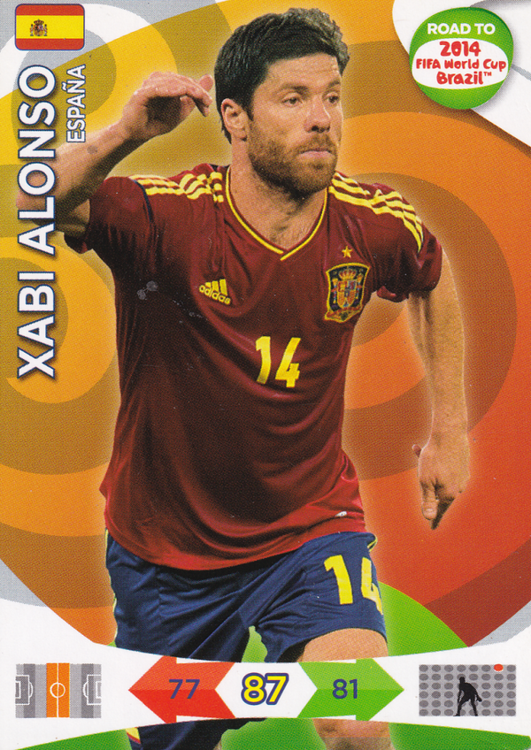 Xabi Alonso - Spanien - Panini WM 2014 - Road to 2014 Fifa World Cup Brazil - Nr. 81