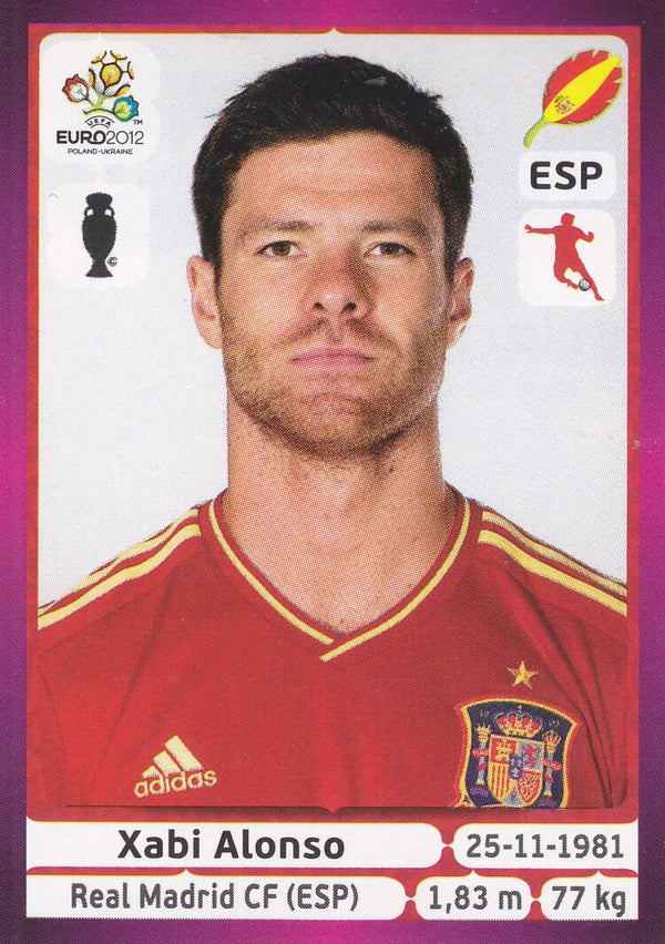 Xabi Alonso / Spanien / Panini EM 2012 / Basis Bild / Nr. 297