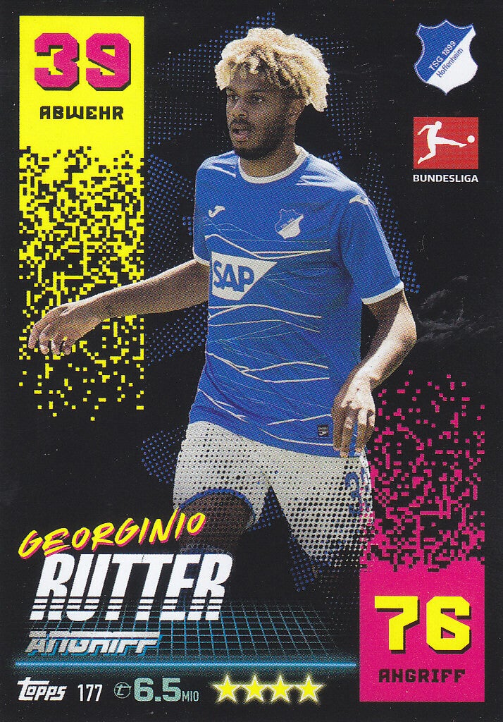 Georginio Rutter TSG Hoffenheim Basis Karte Nr.177