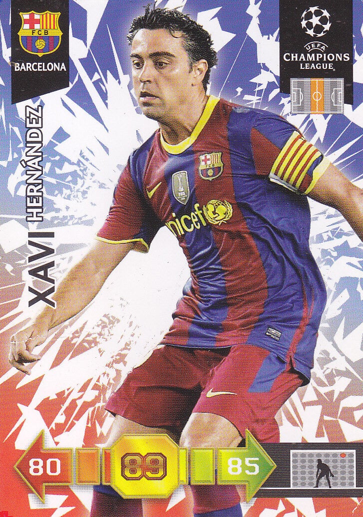 Xavi Hernandez / FC Barcelona / Panini Champions League 2010 / Basis Karte / Nr. 23
