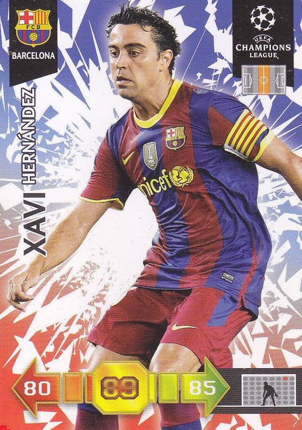 Xavi Hernandez / FC Barcelona / Panini Champions League 2010 / Basis Karte / Nr. 23