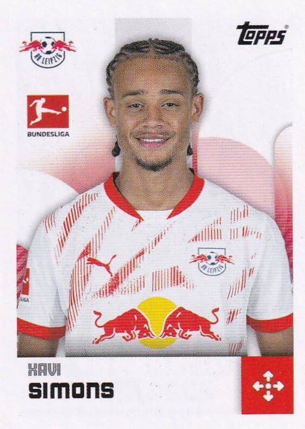 Xavi Simons - RB Leipzig - Topps Bundesliga 2024 - Basis Bild - Nr. 250