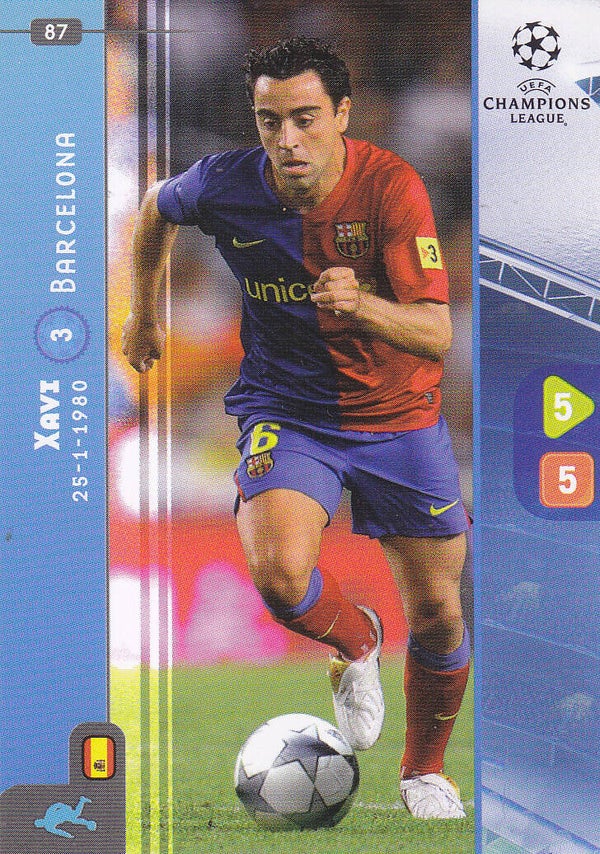 Xavi / FC Barcelona / Panini Champions League 2008 / Basis Karte / Nr.87