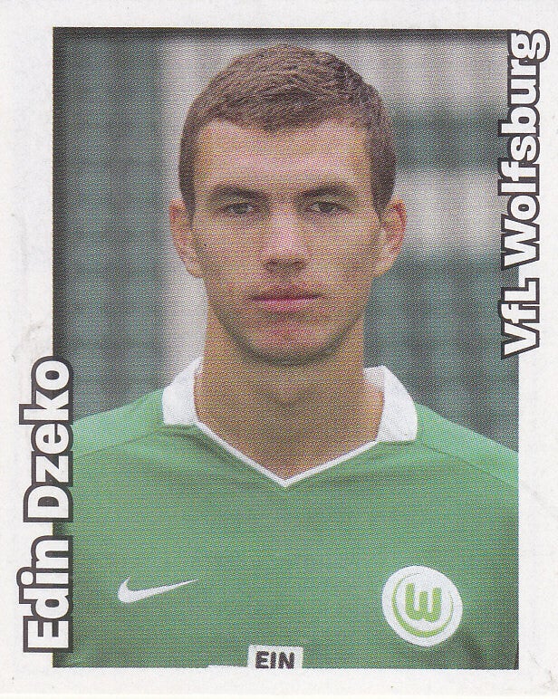 Edin Dzeko / VFL Wolfsburg / Panini Bundesliga 2008 / Basis Bild / Nr.487