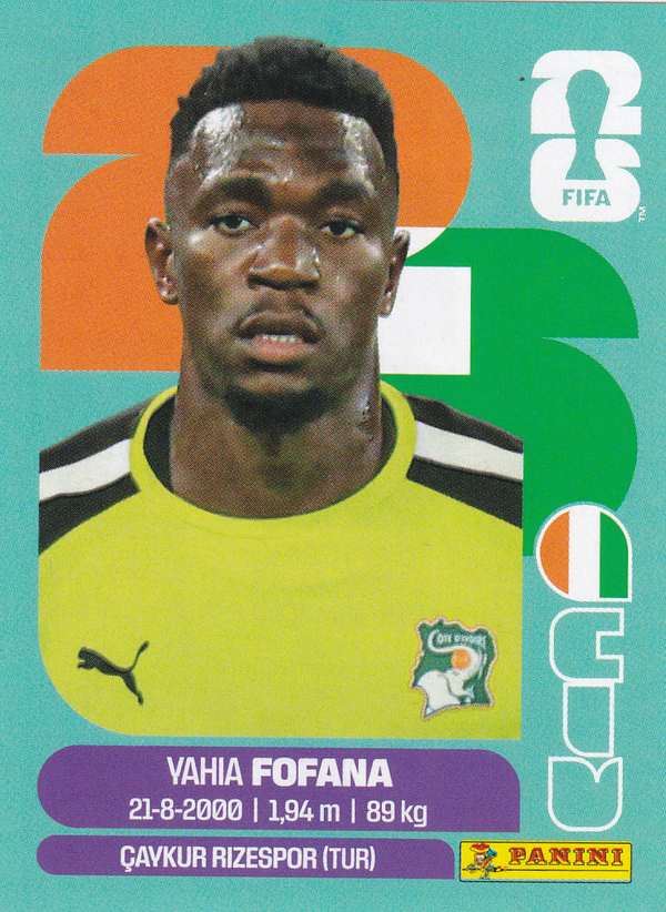 Yahia Fofana - Elfenbeinküste - Panini WM 2026 - Basis Bild - CIV2