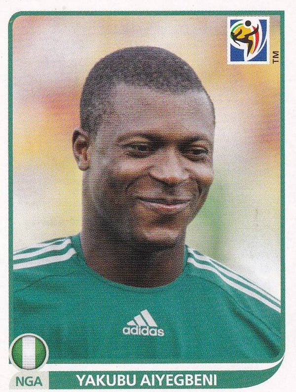 Yakubu Aiyegbeni / Nigeria / Panini WM 2010 / Basis Bild / Nr. 143
