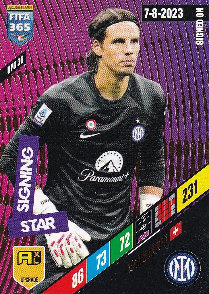 Yann Sommer / Inter Mailand / Panini Fifa 365 Jahr 2024 / Signing Star / Icon Upgrade / Nr. UPG 36