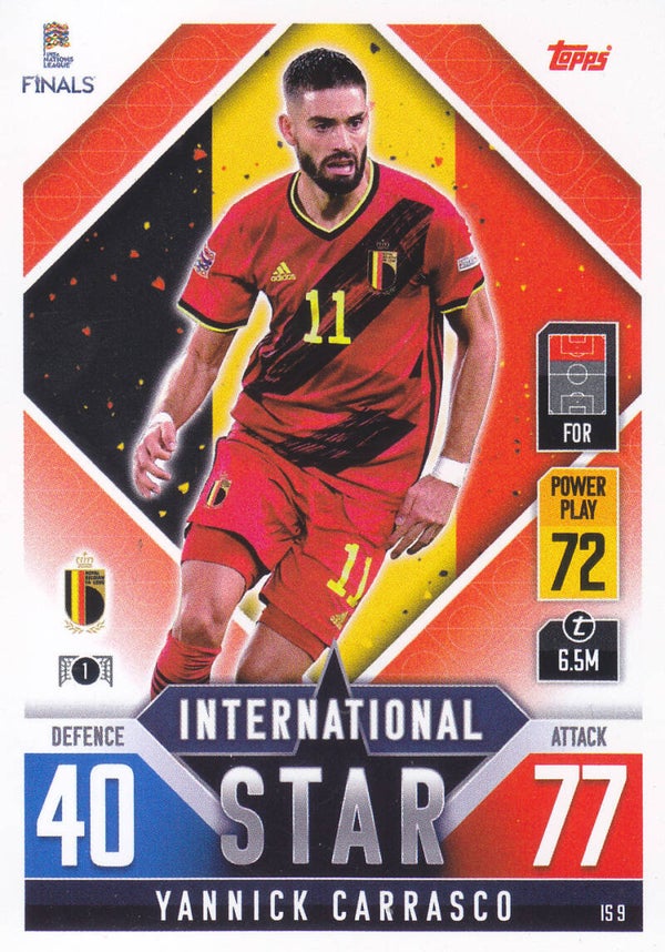 Yannick Carrasco - Belgien - Topps Uefa Nations League - Nr. IS 9