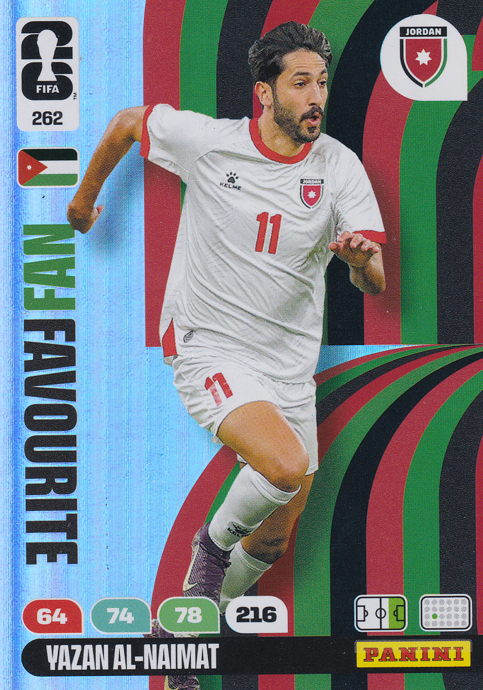Yazan Al-Naimat - Jordanien - Panini WM 2026 - Fan Favourite - Nr. 262