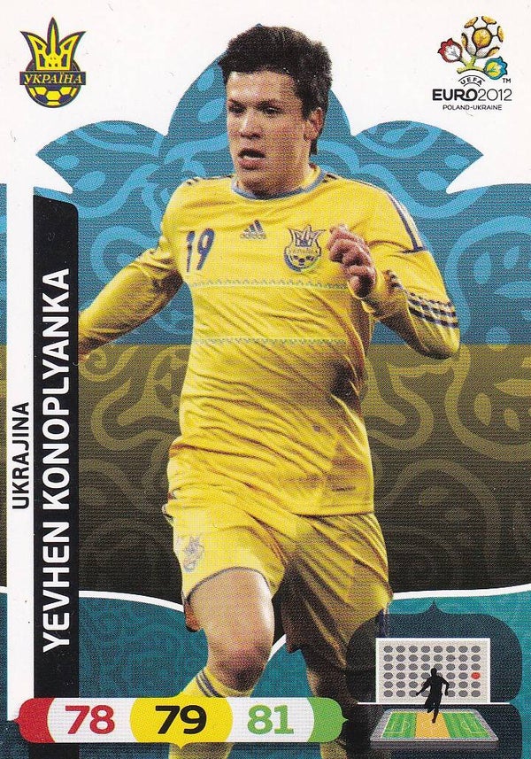 Yevhen Konoplyanka / Ukraine / Panini EM 2012 / Basis Karte / Nr. 222