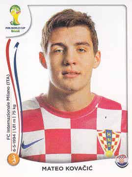 Mateo Kovacic / Kroatien / Panini WM 2014 / Basis Bild / Nr. 64