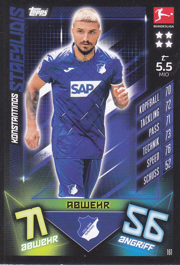 Konstantinos Stafylidis / TSG Hoffenheim / Topps Match Attax 2019 / Basis Karte / Nr. 161