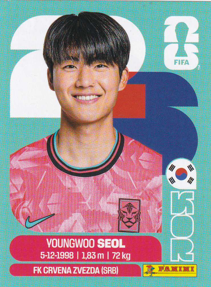 Young-Woo Seol - Südkorea - Panini WM 2026 - Basis Bild - KOR6