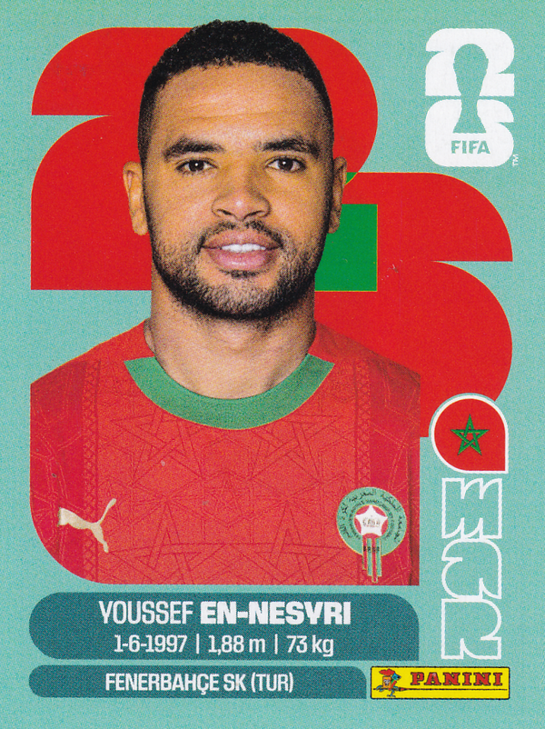 Youssef En-Nesyri - Marokko - Panini WM 2026 - Basis Bild - MAR16