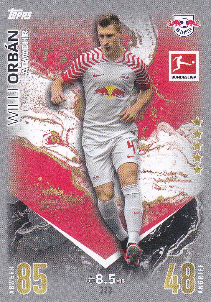 Willi Orban / RB Leipzig / Topps Match Attax 2023 / Basis Karte / Nr.223