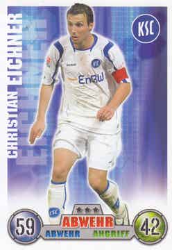 Christian Eichner / Karlsruher SC / Topps Match Attax 2008 / Basis Karte / Nr.183