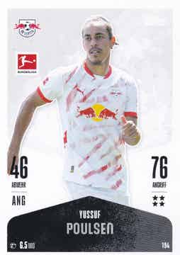 Yussuf Poulsen / RB Leipzig / Topps Match Attax 2024 / Basis Karte / Nr. 194