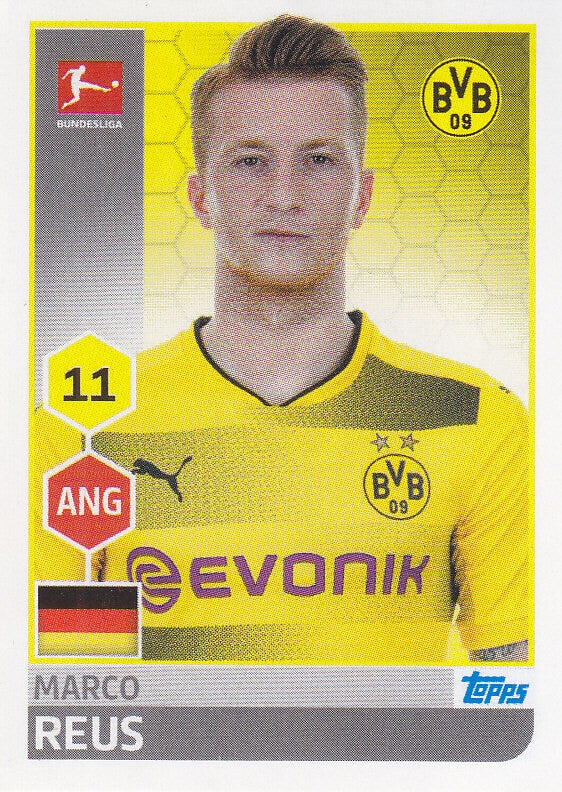 Marco Reus / Borussia Dortmund / Topps Bundesliga 2017 / Basis Bild / Nr.63
