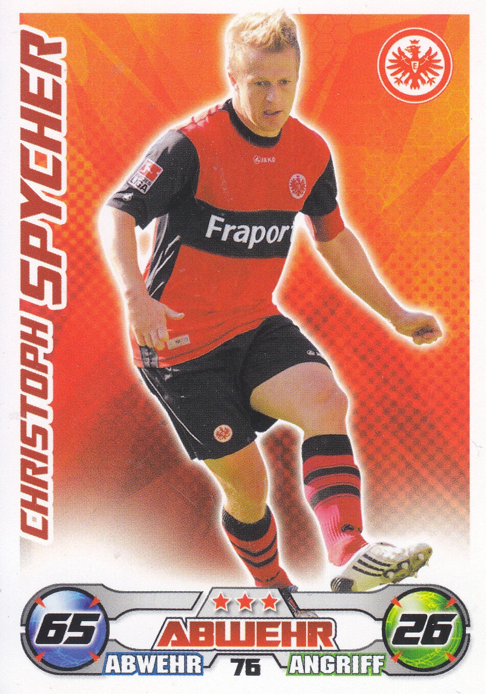 Christoph Spycher / Eintracht Frankfurt / Topps Match Attax 2009 / Basis Karte / Nr.76