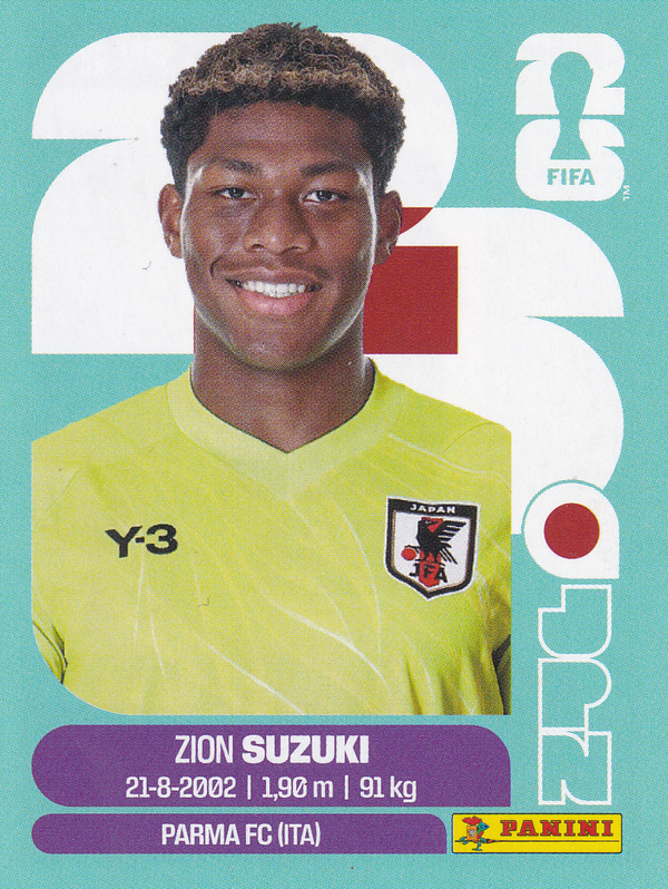 Zion Suzuki - Japan - Panini WM 2026 - Basis Bild - JPN2