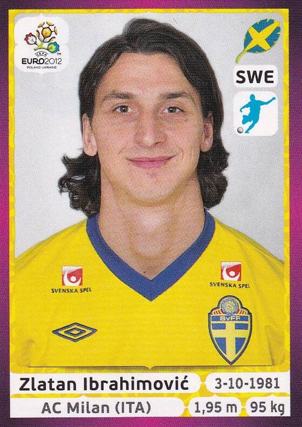 Zlatan Ibrahimovic / Schweden / Panini EM 2012 / Basis Bild / Nr. 451