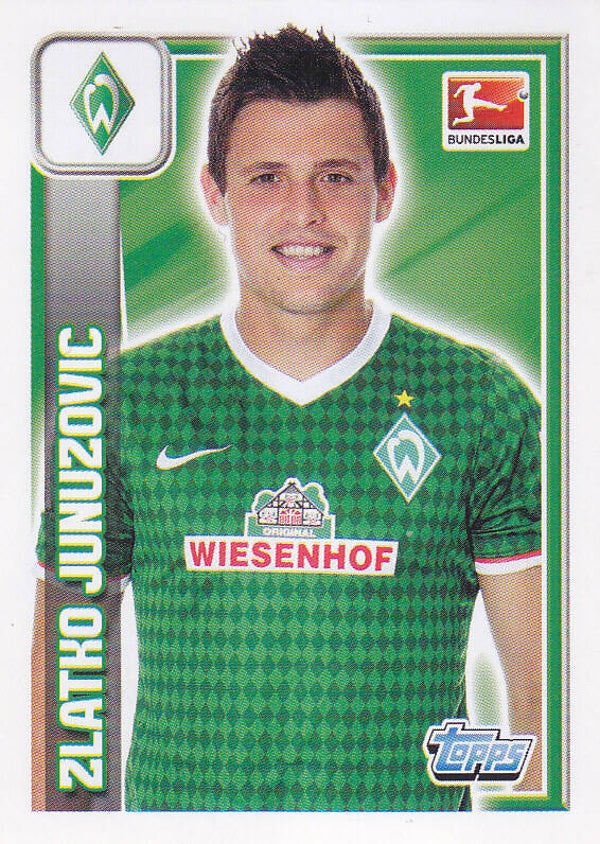 Zlatko Junuzovic / SV Werder Bremen / Topps Bundesliga 2013 / Basis Bild / Nr. 59