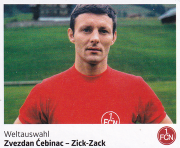 Zvezdan Cebinac - Zick Zack - Panini 125 Jahre 1.FC Nürnberg - Nr. 238