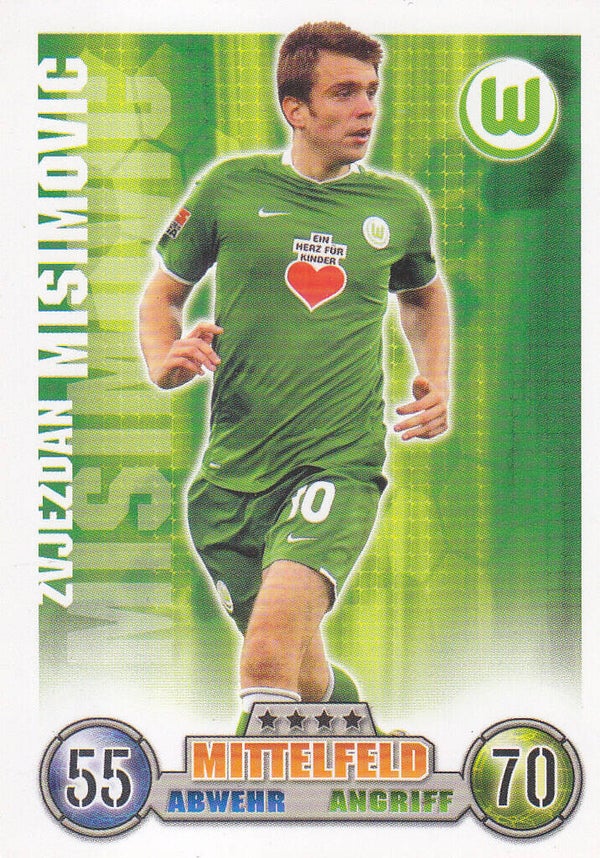 Zvjezdan Misimovic / VFL Wolfsburg / Topps Match Attax 2008 / Basis Karte / Nr.318