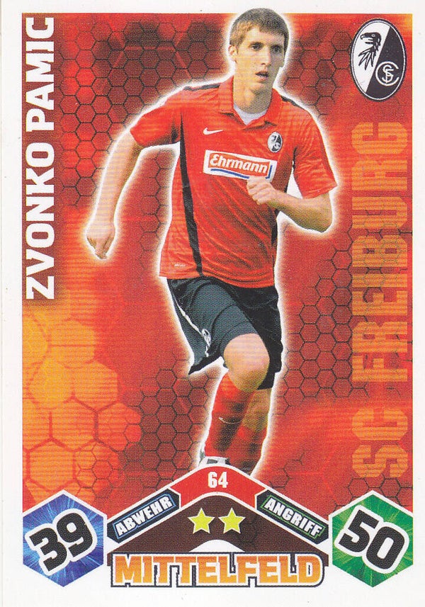 Zvonko Pamic / SC Freiburg / Topps Match Attax 2010 / Basis Karte / Nr. 64