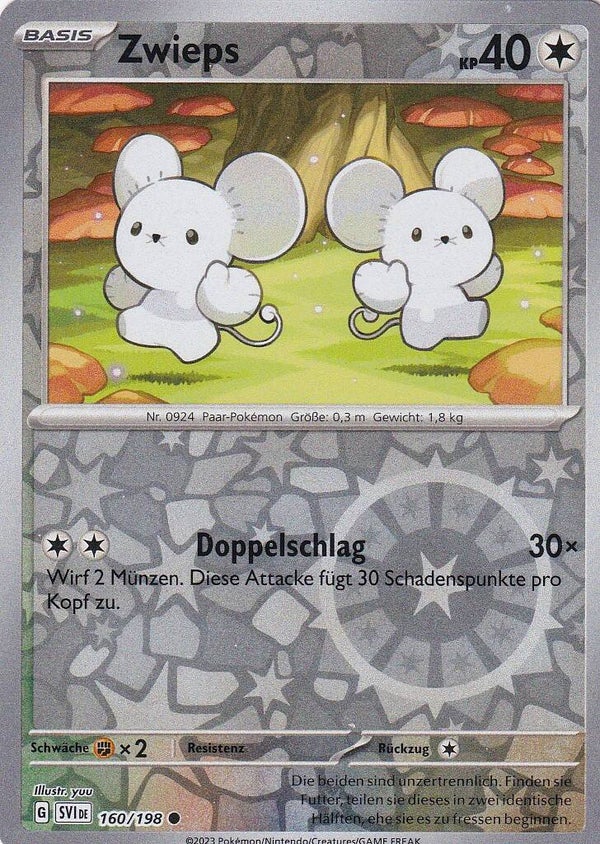 Zwieps / Pokemon / Purpur & Karmesin 2023 / Reserve Holo Basis / Nr. 160/198