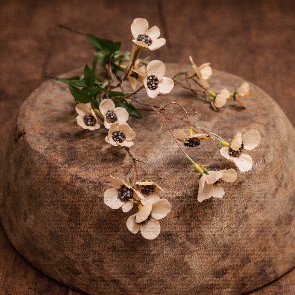 Delicate Beige Floral Branch | Newborn Photography Prop