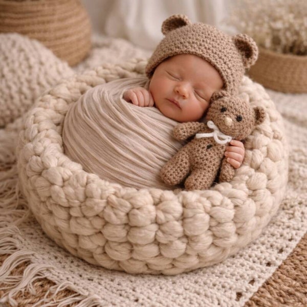 Premium Merino Wool Basket – Cream
