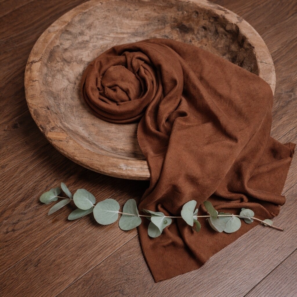 Brown Knit Wrap – Newborn Photography Prop