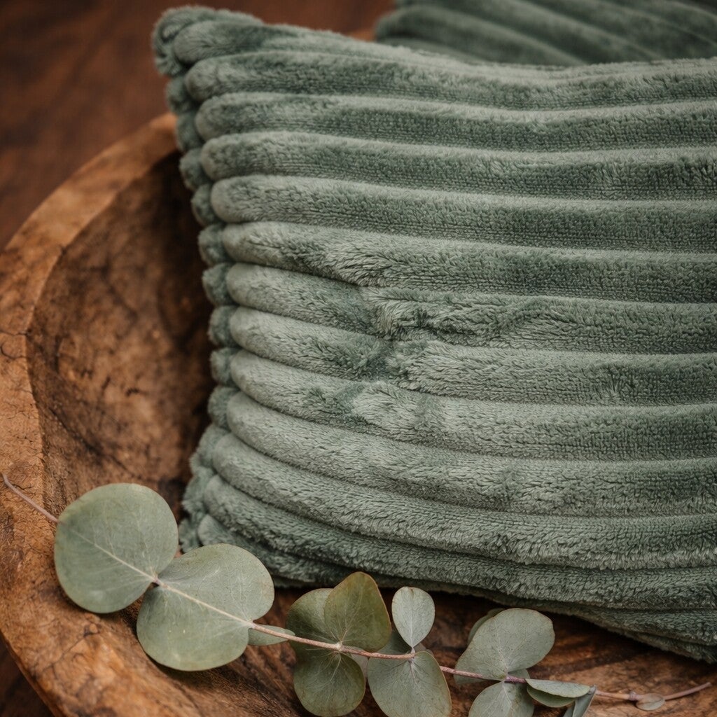 Khaki Cord Pillow – Newborn Photography Prop